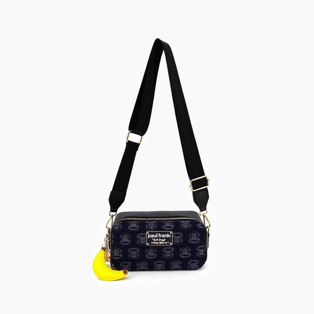 NEW LIKE DREAMS women's paul frank goin' bananas crossbody bag in dark denim